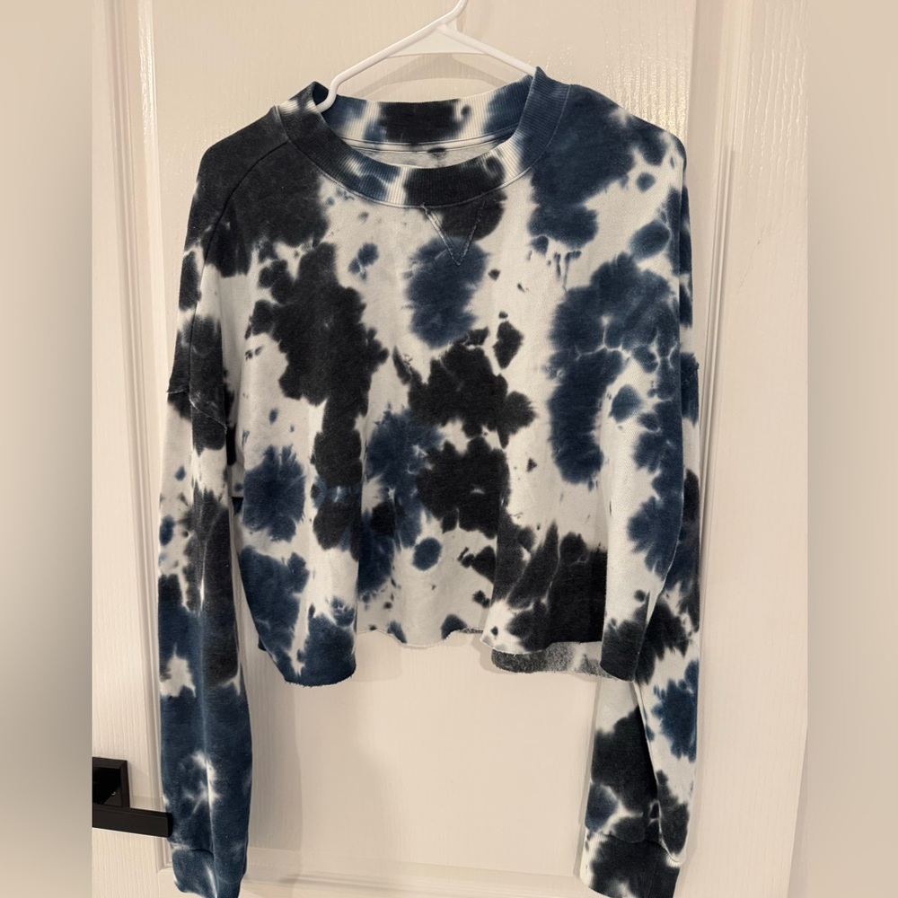 Tie-Dye Cropped Sweatshirt